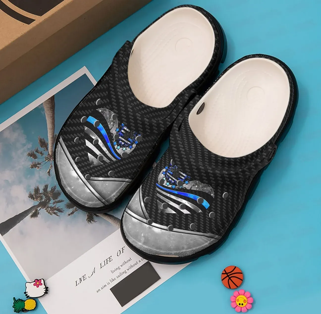 Police Personalized Clog Custom Crocs Comfortablefashion Style Comfortable For Women Men Kid Print 3D Back The Blue Heart Police Personalized Clog Custom Crocs Comfortablefashion Style Comfortable For Women Men Kid Print 3D Back The Blue Heart