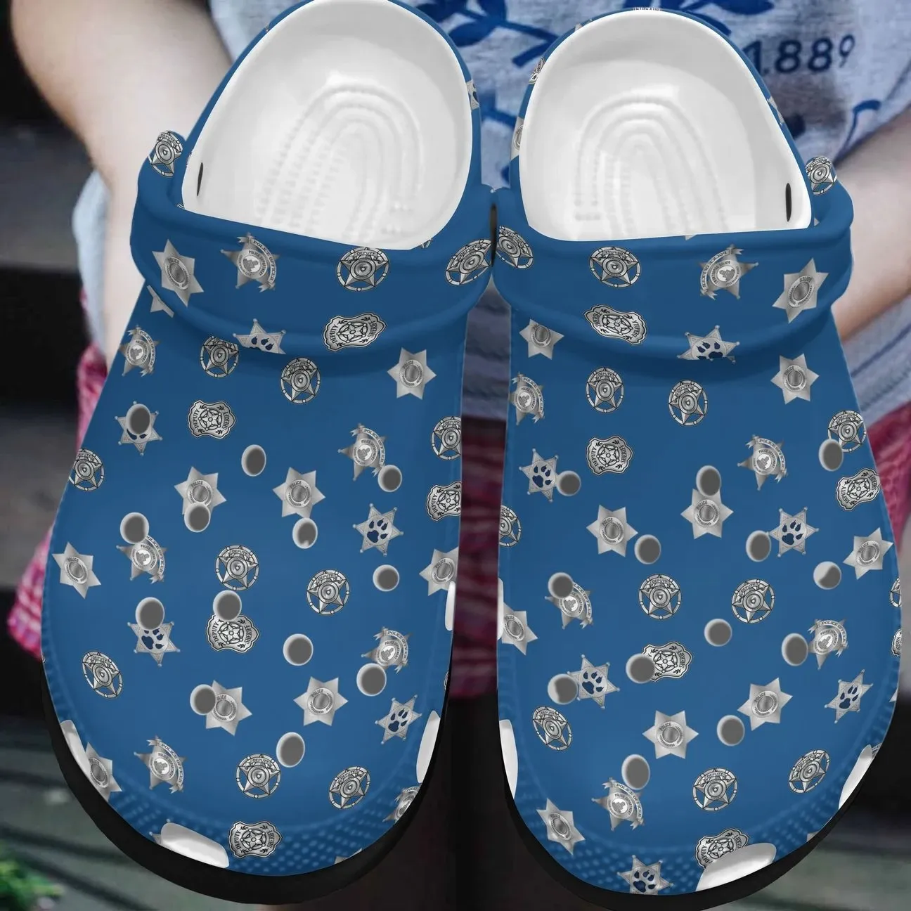 Police Personalized Clog Custom Crocs Comfortablefashion Style Comfortable For Women Men Kid Print 3D Proud Police Police Personalized Clog Custom Crocs Comfortablefashion Style Comfortable For Women Men Kid Print 3D Proud Police