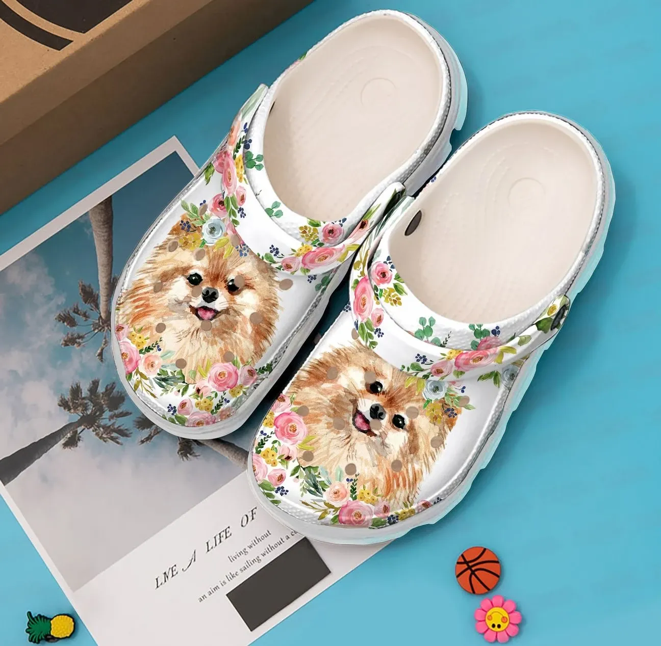 Pomeranian Personalized Clog Custom Crocs Comfortablefashion Style Comfortable For Women Men Kid Print 3D Lovely Pomeranian Pomeranian Personalized Clog Custom Crocs Comfortablefashion Style Comfortable For Women Men Kid Print 3D Lovely Pomeranian