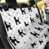 Poodle Black White Patterns Car Back Seat Cover Dog Car Seat Covers - de3da2ac7c8c