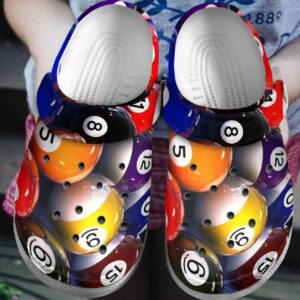 Pool Balls Personalized Clog Custom Crocs Comfortablefashion Style Comfortable For Women Men Kid Print 3D