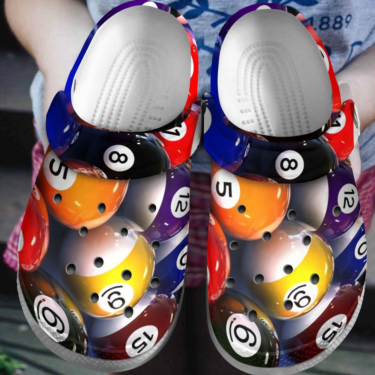 Pool Balls Personalized Clog Custom Crocs Comfortablefashion Style Comfortable For Women Men Kid Print 3D Pool Balls Personalized Clog Custom Crocs Comfortablefashion Style Comfortable For Women Men Kid Print 3D