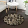 Pop Round Carpet Floor Rug Living Room Bedroom Decor Round Area Rug Carpet