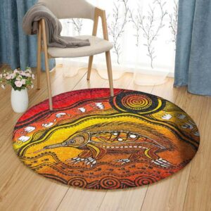 Porcupine Round Carpet Floor Rug Living Room Bedroom Decor Round Area Rug Carpet
