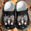 Portrait Deer Skull Ghost Pumpkin Castle Shoes Clog – Happy Halloween Crocs Clog Crocband Clog Birthday Gift For Man Women