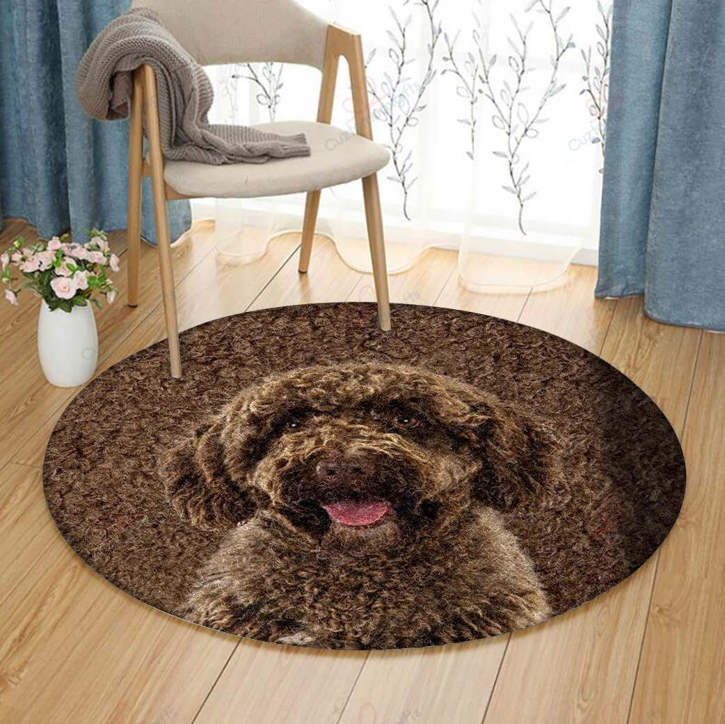 Portuguese Water Dog Round Carpet Floor Rug Living Room Bedroom Decor Round Area Rug Carpet Portuguese Water Dog Round Carpet Floor Rug Living Room Bedroom Decor Round Area Rug Carpet