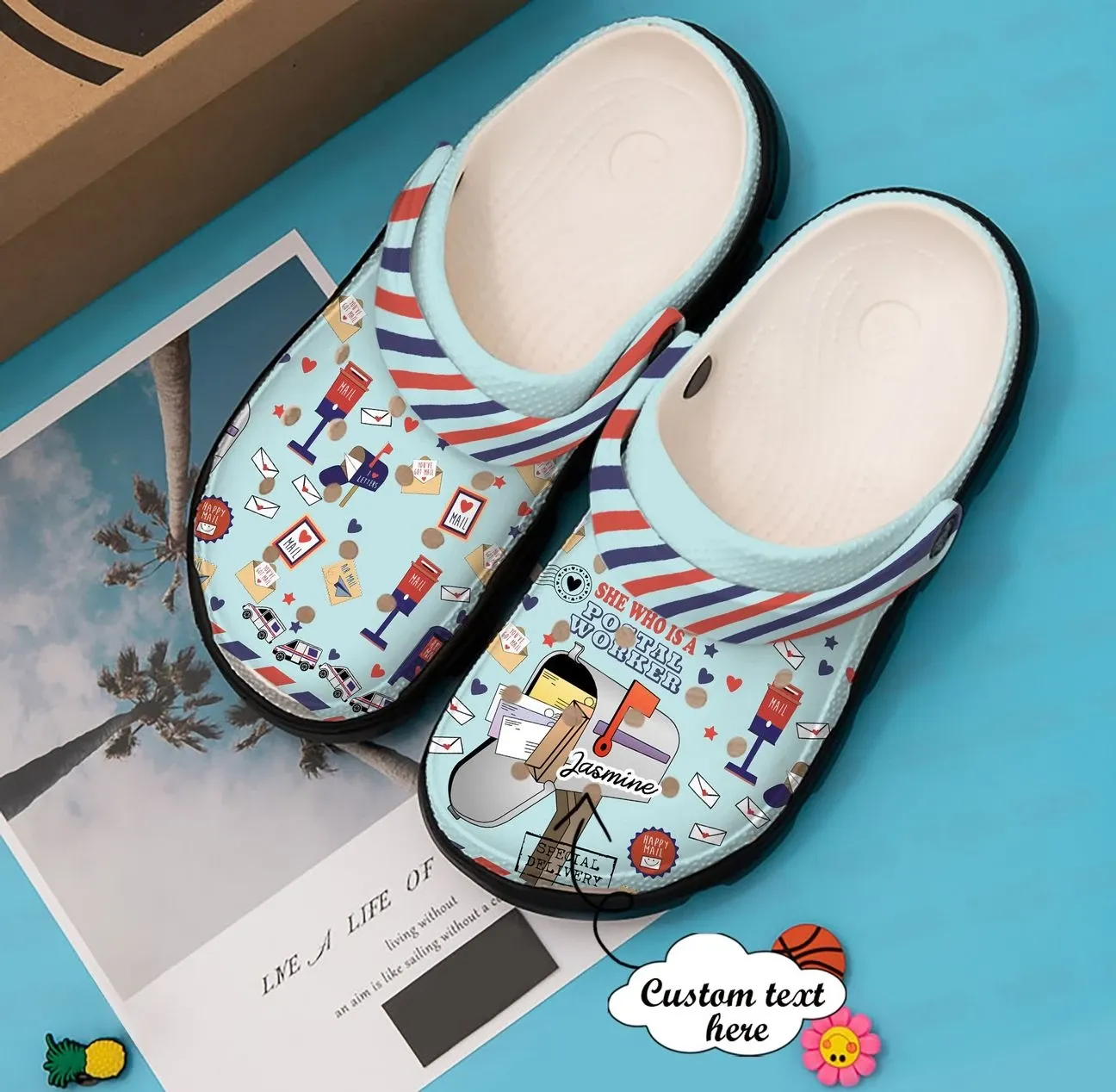 Postal Worker Personalized Clog Custom Crocs Comfortablefashion Style Comfortable For Women Men Kid Print 3D She Is A Postal Worker Postal Worker Personalized Clog Custom Crocs Comfortablefashion Style Comfortable For Women Men Kid Print 3D She Is A Postal Worker