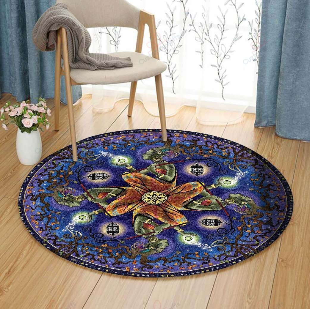 Potential Mandala Round Carpet Floor Rug Living Room Bedroom Decor Round Area Rug Carpet Potential Mandala Round Carpet Floor Rug Living Room Bedroom Decor Round Area Rug Carpet