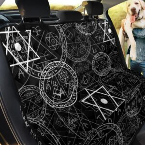 Precious Ancestor's Signs Pentagram Car Back Seat Cover Dog Car Seat Covers - a4767fac6e38