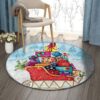 Presents Round Carpet Floor Rug Living Room Bedroom Decor Round Area Rug Carpet
