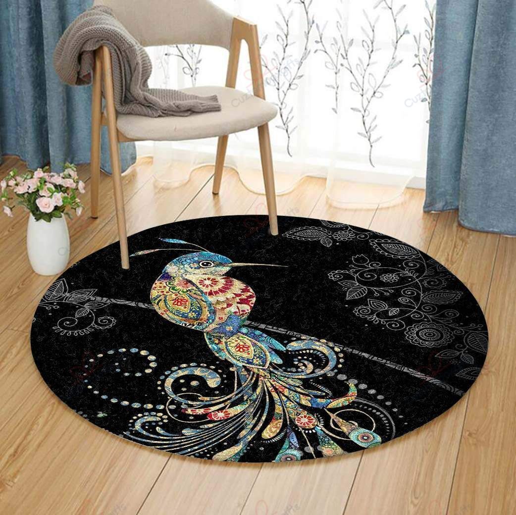 Pretty Hummingbird Round Carpet Floor Rug Living Room Bedroom Decor Round Area Rug Carpet Pretty Hummingbird Round Carpet Floor Rug Living Room Bedroom Decor Round Area Rug Carpet