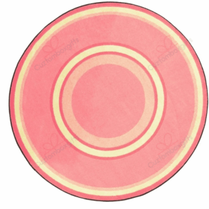 Pretty Pink Ripple Round Carpet Floor Rug Living Room Bedroom Decor Round Area Rug Carpet