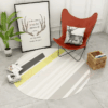 Printed Geometric Round Carpet Floor Rug Living Room Bedroom Decor Round Area Rug Carpet