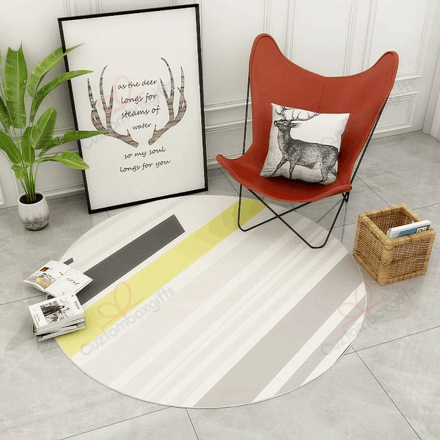 Printed Geometric Round Carpet Floor Rug Living Room Bedroom Decor Round Area Rug Carpet Printed Geometric Round Carpet Floor Rug Living Room Bedroom Decor Round Area Rug Carpet