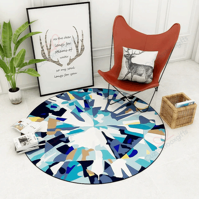 Printed Untitled Round Carpet Floor Rug Living Room Bedroom Decor Round Area Rug Carpet Printed Untitled Round Carpet Floor Rug Living Room Bedroom Decor Round Area Rug Carpet