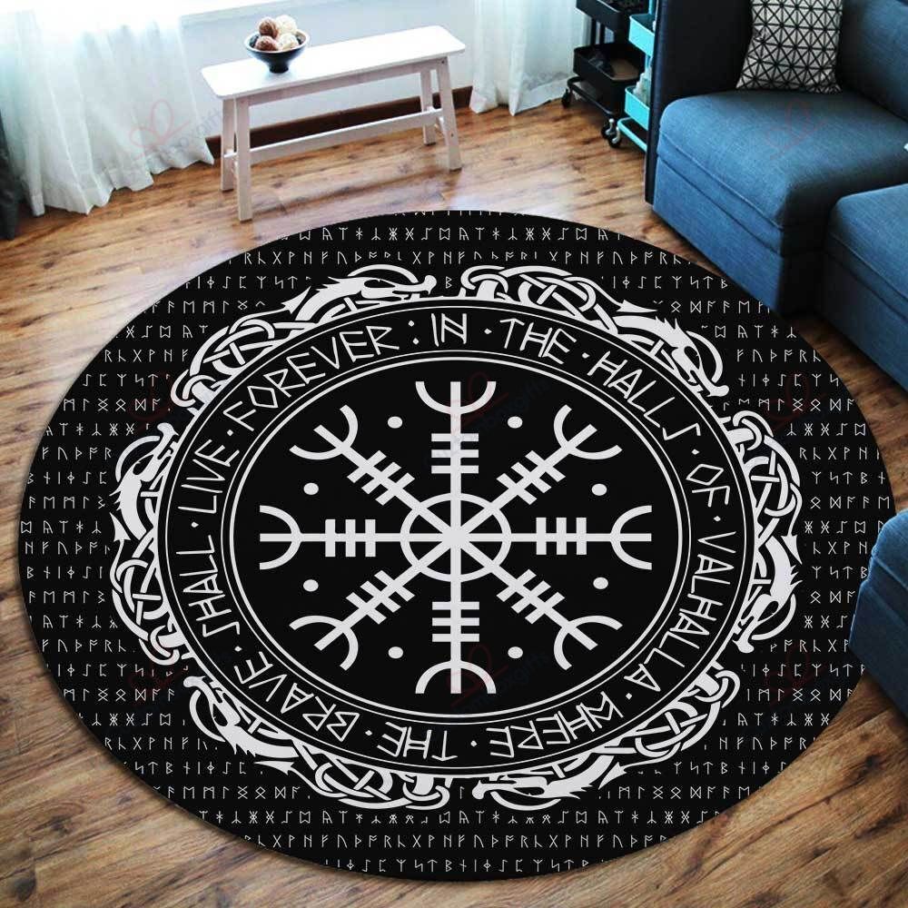 Protection Symbol Viking 2 Round Carpet Floor Rug Living Room Bedroom Decor Round Area Rug Carpet Protection Symbol Viking 2 Round Carpet Floor Rug Living Room Bedroom Decor Round Area Rug Carpet