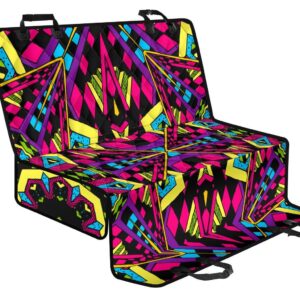 Psychedelic Ethnic Trippy Print Pet Car Back Seat Cover - 1115316a7191