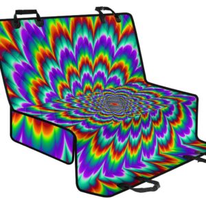 Psychedelic Expansion Optical Illusion Pet Car Back Seat Cover - 0acf33b2fbee
