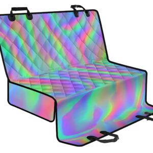 Psychedelic Holographic Trippy Print Pet Car Back Seat Cover - f8ee9a68067d