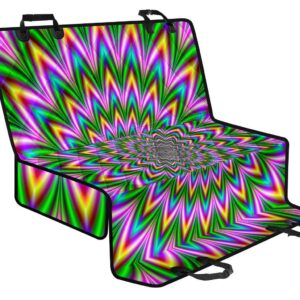 Psychedelic Radiant Optical Illusion Pet Car Back Seat Cover - c0bea90a79e6