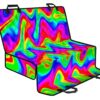 Psychedelic Rainbow Trippy Print Pet Car Back Seat Cover - f0caa97d7a85
