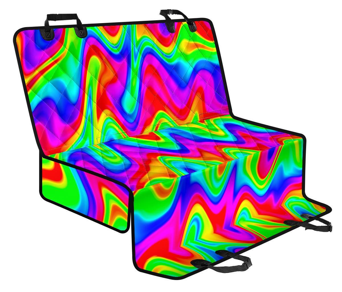 Psychedelic Rainbow Trippy Print Pet Car Back Seat Cover - f0caa97d7a85 Psychedelic Rainbow Trippy Print Pet Car Back Seat Cover - f0caa97d7a85