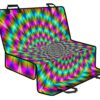 Psychedelic Rave Optical Illusion Pet Car Back Seat Cover - 638f0d50ea76