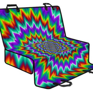 Psychedelic Spiral Optical Illusion Pet Car Back Seat Cover - e3a5f4b1ec5a