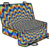 Psychedelic Wave Optical Illusion Pet Car Back Seat Cover - 549a8bfb428b