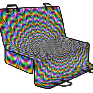 Psychedelic Web Optical Illusion Pet Car Back Seat Cover - 7d0186aa2ddd