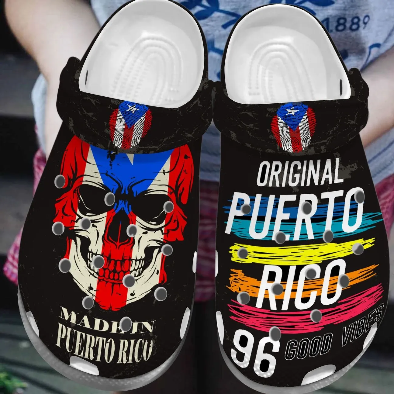 Puerto Rico Personalized Clog Custom Crocs Comfortablefashion Style Comfortable For Women Men Kid Print 3D Puerto Rico Heart Puerto Rico Personalized Clog Custom Crocs Comfortablefashion Style Comfortable For Women Men Kid Print 3D Puerto Rico Heart