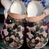 Pug Black Flowers Sku 1918 Crocs Crocband Clog Comfortable For Mens Womens Classic Clog Water Shoes