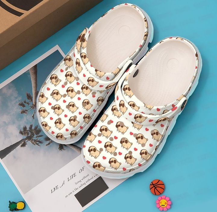 Pug Crocband Bulldog Heart Sku 1911 Crocs Crocband Clog Comfortable For Mens Womens Classic Clog Water Shoes Pug Crocband Bulldog Heart Sku 1911 Crocs Crocband Clog Comfortable For Mens Womens Classic Clog Water Shoes