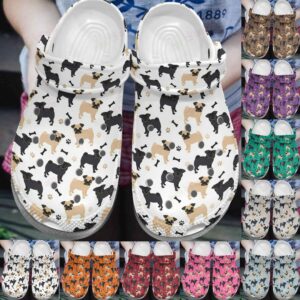 Pug Crocs Clog Classic Clog Whitesole Baby Pug Shoes