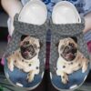 Pug Crocs Clog Classic Clog Whitesole Pug Lover Shoes