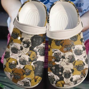 Pug Crocs Clog Classic Clog Whitesole Pug Pug Pug Shoes