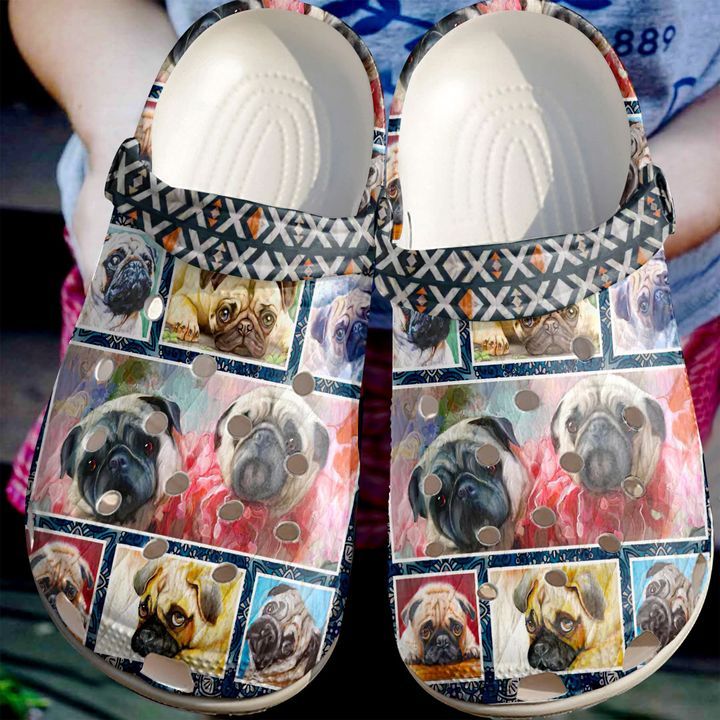 Pug Cute Pugs Sku 1957 Crocs Crocband Clog Comfortable For Mens Womens Classic Clog Water Shoes Pug Cute Pugs Sku 1957 Crocs Crocband Clog Comfortable For Mens Womens Classic Clog Water Shoes