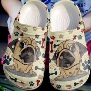 Pug Cute Sku 1920 Crocs Clog Clog Shoes