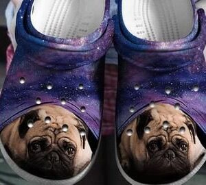 Pug Dog Crocs 3D Printed Cute Pug Dog Crocs Crocband Clog Gift For Dog Lover Pug Dog Lover Gift Animal Classic Clogs