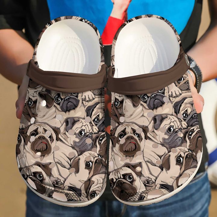 Pug Face Sku 1905 Crocs Crocband Clog Comfortable For Mens Womens Classic Clog Water Shoes Pug Face Sku 1905 Crocs Crocband Clog Comfortable For Mens Womens Classic Clog Water Shoes