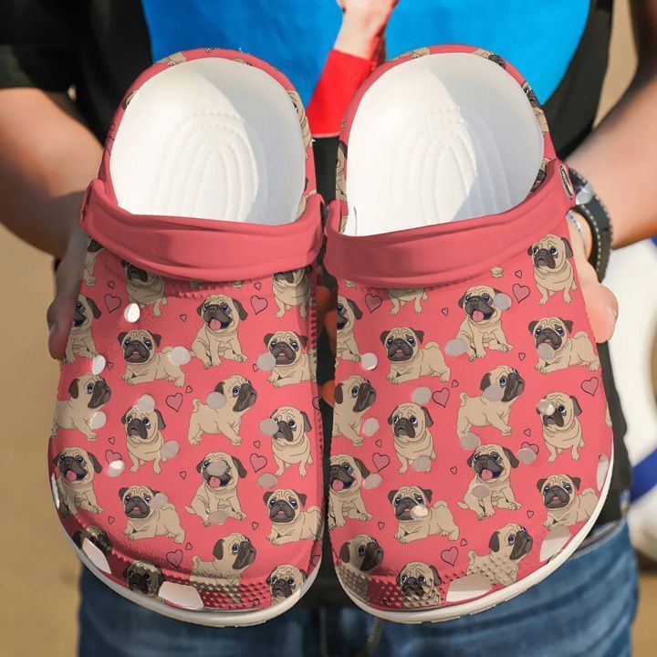 Pug I Love Pugs Sku 1893 Crocs Clog Clog Shoes Pug I Love Pugs Sku 1893 Crocs Clog Clog Shoes