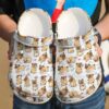 Pug I Love Pugs Sku 1928 Crocs Clog Clog Shoes
