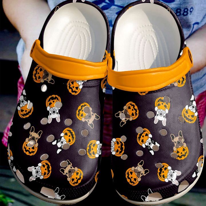 Pug Jack O’ Pugs Sku 1895 Crocs Crocband Clog Comfortable For Mens Womens Classic Clog Water Shoes Pug Jack O’ Pugs Sku 1895 Crocs Crocband Clog Comfortable For Mens Womens Classic Clog Water Shoes