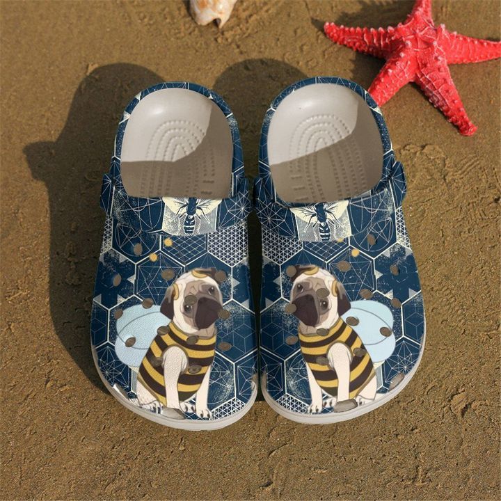 Pug Love Bee Sku 1932 Crocs Crocband Clog Comfortable For Mens Womens Classic Clog Water Shoes Pug Love Bee Sku 1932 Crocs Crocband Clog Comfortable For Mens Womens Classic Clog Water Shoes