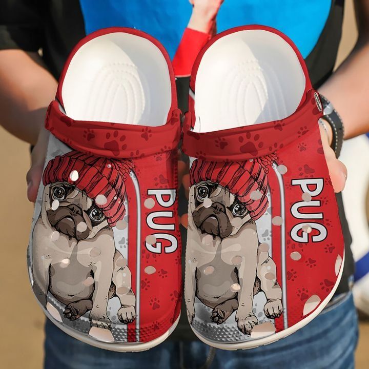 Pug Love Red Sku 1934 Crocs Crocband Clog Comfortable For Mens Womens Classic Clog Water Shoes Pug Love Red Sku 1934 Crocs Crocband Clog Comfortable For Mens Womens Classic Clog Water Shoes