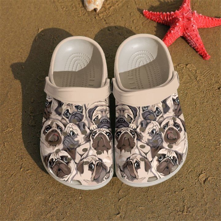Pug Lovely Pugs Sku 1931 Crocs Crocband Clog Comfortable For Mens Womens Classic Clog Water Shoes Pug Lovely Pugs Sku 1931 Crocs Crocband Clog Comfortable For Mens Womens Classic Clog Water Shoes