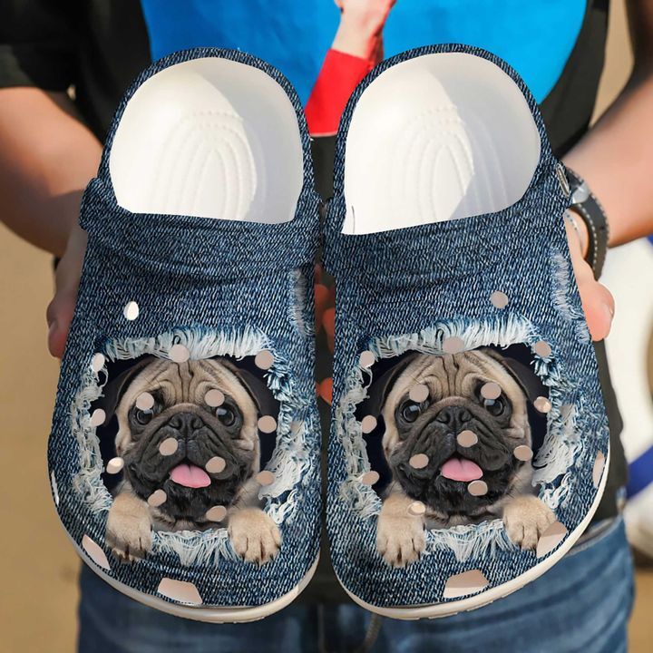 Pug Lovely Sku 1897 Crocs Crocband Clog Comfortable For Mens Womens Classic Clog Water Shoes Pug Lovely Sku 1897 Crocs Crocband Clog Comfortable For Mens Womens Classic Clog Water Shoes