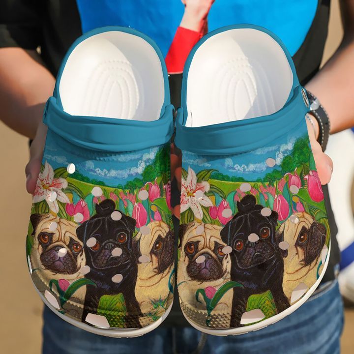 Pug Lover Sku 1906 Crocs Crocband Clog Comfortable For Mens Womens Classic Clog Water Shoes Pug Lover Sku 1906 Crocs Crocband Clog Comfortable For Mens Womens Classic Clog Water Shoes