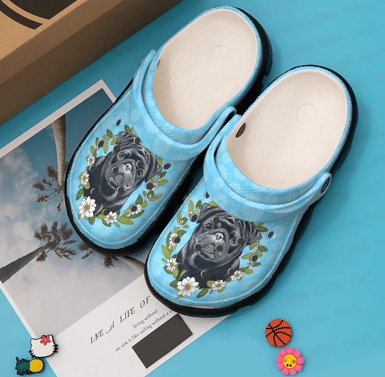Pug Personalized Clog Custom Crocs Comfortablefashion Style Comfortable For Women Men Kid Print 3D Black Pug Pug Personalized Clog Custom Crocs Comfortablefashion Style Comfortable For Women Men Kid Print 3D Black Pug
