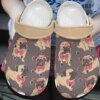 Pug Personalized Clog Custom Crocs Comfortablefashion Style Comfortable For Women Men Kid Print 3D Pink Glasses